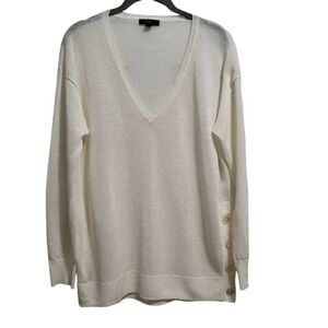 J. Crew linen blend light sweater in sz med